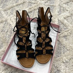 Lace up sandal